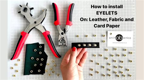 how to use eyelet puncher